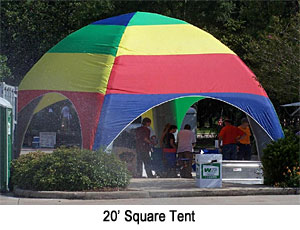 20' Square Inflatable Tents