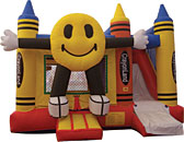 Happy Face 4N1 Inflatable Bounce House Slide Combo