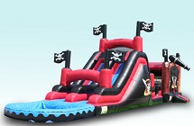 Pirate 3 N 1  Double Lane slide Combo Wet/Dry
