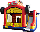 Monster Truck Inflatable Bounce House Slide Combo