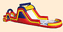 Rock Slide 2 Piece Wet/Dry Inflatable Bounce House Slide Combo Bounce House