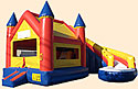 Castle Curve 2 Wet/Dry Inflatable Bounce House Slide Combo Bounce House