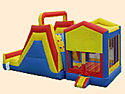 Modular 2 Piece Wet/Dry Inflatable Bounce House Slide Combo Bounce House