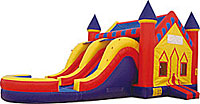 Castle 2 Lane Slide Wet/Dry Combo Bounce House