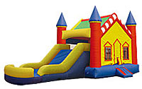 Castle V Roof Combo Bounce House