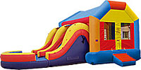 Fun House 2 Lane Slide Wet/Dry Combo Bounce House