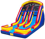 Dual Lane Wet Dry Slide 16'  Bounce House