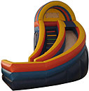Curve Inflatable Slide 18'  Bounce House