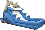 Dolphin 12' Wet/Dry Slide Bounce House