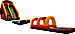 Slip N Dip 18' Giant Wet/Dry Slide - 3 Piece Bounce House