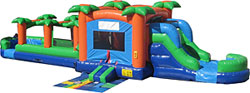 Paradise W/D Combo Slip N Dip (2 Pcs) Bounce House