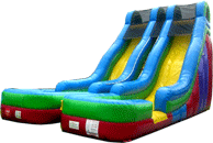 24' Dual Lane Wet/Dry Slide Bounce House