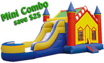 Castle Bounce House Slide Wet / Dry Combo | Economy Unit # 218 - Salt Lake City, Ogden, and Provo, Utah