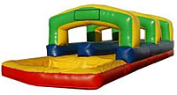 Double Lane Slip N Dip Bounce House
