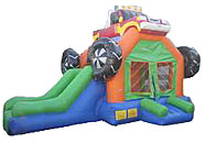Monster Truck Combo Bounce House